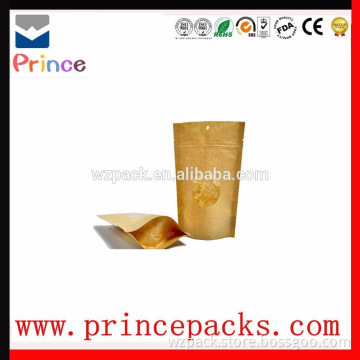 kraft paper bag for food with zip lock from china manufacutres P-5